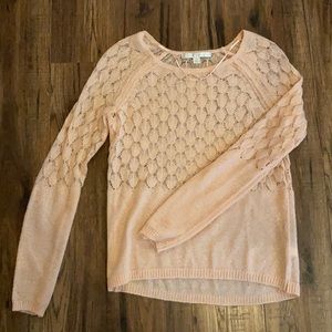 Lauren Conrad peach sweater
